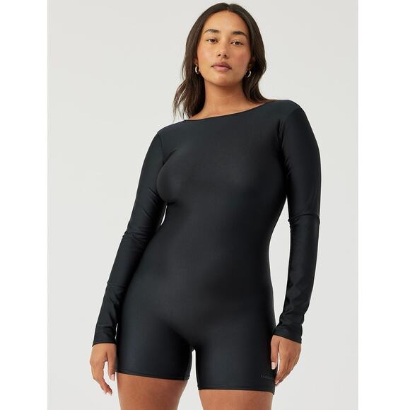 Outdoor Voices Beam 3.5" bodysuit in black  long sleeve Size Medium NWT - Picture 16 of 16